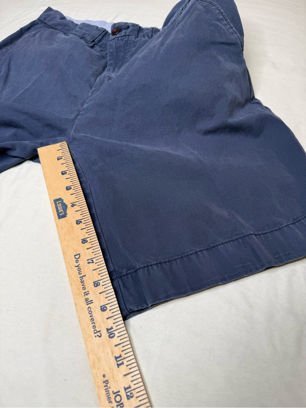 Tommy Hilfiger Men's 32 Navy Flat Front Shorts Classic Fit 100% Cotton - Picture 12 of 12